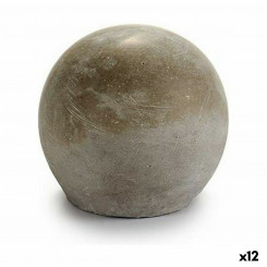 Декоративная фигурка Серый цементный шарик (10 х 10 х 10 см) (12 шт.)