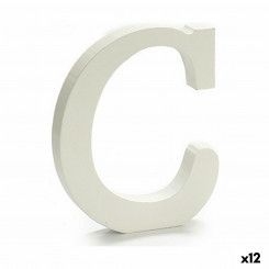 Буква C Wood White (1,8 x 21 x 17 см) (12 шт.)