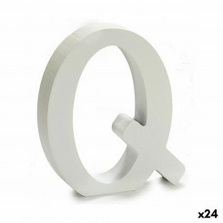 Letter Q Wood White (2 x 16 x 14,5 см) (24 шт.)
