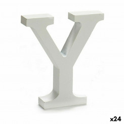Letter Y Wood White (2 x 16 x 14,5 см) (24 шт.)