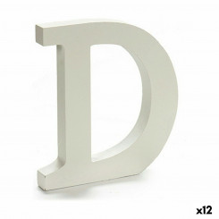Буква D Wood White (1,8 x 21 x 17 см) (12 шт.)