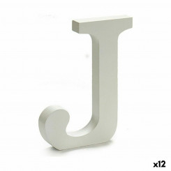 Буква J Wood White (1,8 x 21 x 17 см) (12 шт.)