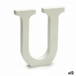Буква U Wood White (1,8 x 21 x 17 см) (12 шт.)