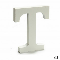 Letter T Wood White (1,8 x 21 x 17 см) (12 шт.)