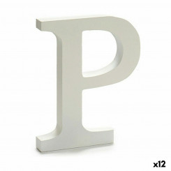 Letter P, puit valge (1,8 x 21 x 17 cm) (12 ühikut)