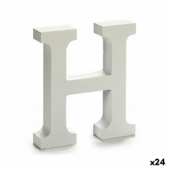 Буква H Wood White (2 x 16 x 14,5 см) (24 шт.)