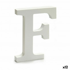 Буква F Wood White (1,8 x 21 x 17 см) (12 шт.)