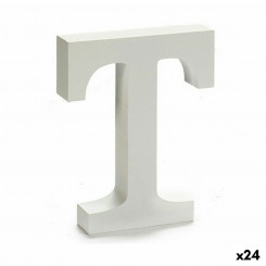 Letter T Wood White (2 x 16 x 14,5 см) (24 шт.)