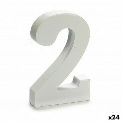 Number 2 Puit valge (2 x 16 x 14,5 cm) (24 ühikut)