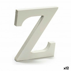 Letter Z Wood White (1,8 x 21 x 17 cm) (12 Units)