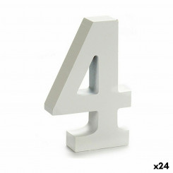 Number 4 Puit valge (2 x 16 x 14,5 cm) (24 ühikut)