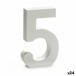 Number 5 Puit valge (2 x 16 x 14,5 cm) (24 ühikut)