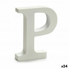 Буква P Wood White (2 x 16 x 14,5 см) (24 шт.)