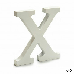 Letter X Wood White (1,8 x 21 x 17 cm) (12 ühikut)