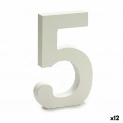 Number 5 Puit valge (1,8 x 21 x 17 cm) (12 ühikut)