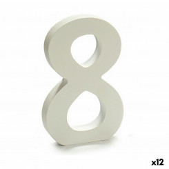 Number 8 Puit valge (1,8 x 21 x 17 cm) (12 ühikut)