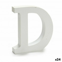 Буква D Wood White (2 x 16 x 14,5 см) (24 шт.)