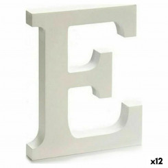 Буква E Wood White (1,8 x 21 x 17 см) (12 шт.)