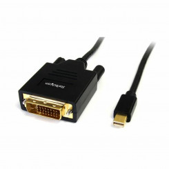 Mini DisplayPort-DVI-adapter Startech MDP2DVIMM6 (1,8 m) Must 1,8 m