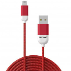 USB-välkkaabel Pantone 1,5 m punane