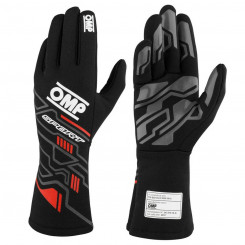 Мужские водительские перчатки OMP SPORT Черный/Красный S