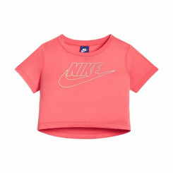 Детская футболка с коротким рукавом Nike Youth Logo Коралловый