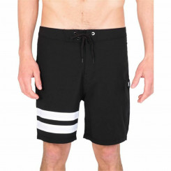 Мужской купальный костюм Hurley Block Party 18 дюймов, черный