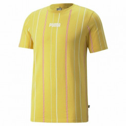 Мужская футболка с коротким рукавом Puma Modern Basics Stripe M Желтая