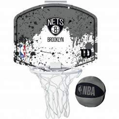 Баскетбольная корзина Wilson Brooklyn Nets Mini Grey
