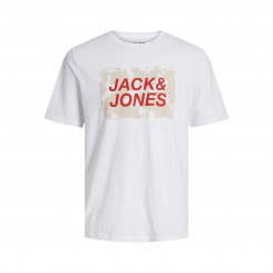Мужская футболка с коротким рукавом Jack & Jones TEE SS CREW NECK FST 12232356 Белая