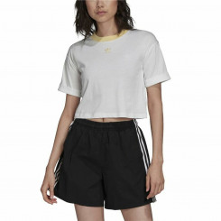 Naiste lühikeste varrukatega T-särk Adidas Tiny Trefoil White