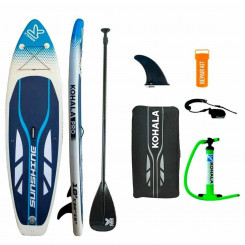 Inflatable Paddle Surf Board with Accessories  Kohala Sunshine White (305 x 81 x 12 cm)