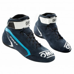 Racing Ankle Boots OMP FIRST RACE Black/Blue (Size 43)