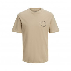 Мужская футболка с коротким рукавом Jack & Jones JJSUNSET TEE SS CREW NECK 12221013 Коричневый