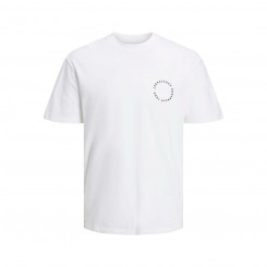 Мужская футболка с коротким рукавом Jack & Jones JJSUNSET TEE SS CREW NECK 12221013 Белая