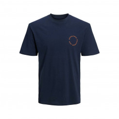 Men’s Short Sleeve T-Shirt Jack & Jones JJSUNSET TEE SS CREW NECK 12221013 Navy Blue