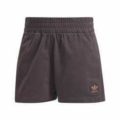 Женские спортивные шорты Adidas Originals с 3 полосками, коричневые