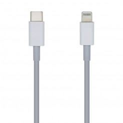 USB-C to Lightning Cable Aisens PD 2A White 1 m