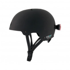 Велосипедный шлем для взрослых Cosmo Evasion Black S/M со светодиодной подсветкой и матовой задней частью (восстановленный B)