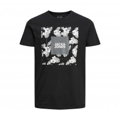 Men’s Short Sleeve T-Shirt JJTROPICANA BOX TEE  Jack & Jones 12224165  Black
