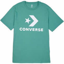 Unisex Short Sleeve T-Shirt Converse Standard Fit Center Front Large Green