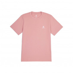 Unisex Short Sleeve T-Shirt Converse Classic Fit Left Chest Star Chevron Pink