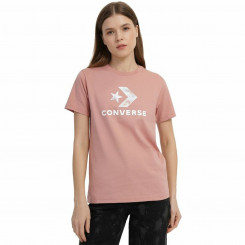 Naiste lühikeste varrukatega T-särk Converse'i hooajaline staariline Chevron Pink