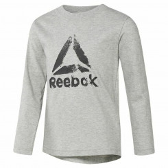 Детская футболка с длинным рукавом Reebok Boys Training Essentials Светло-серый
