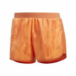 Спортивные шорты женские Adidas M10 3 дюйма оранжевые