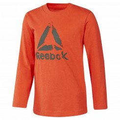 Детская футболка с длинным рукавом Reebok Boys Training Essentials Оранжевая
