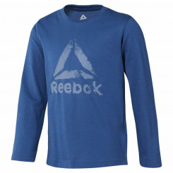 Children’s Long Sleeve T-Shirt Reebok Boys Training Essentials Blue
