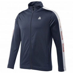 Мужская спортивная куртка Reebok Essentials Linear Logo Темно-синяя