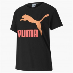 Naiste lühikeste varrukatega T-särk Puma Classics Logo Tee must