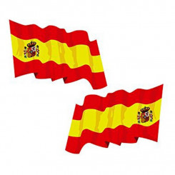 Наклейки с флагом Испании (2 шт.)